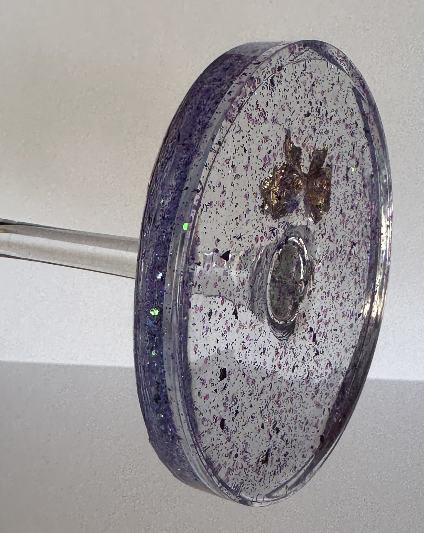 0020 Wine glass bow in purple