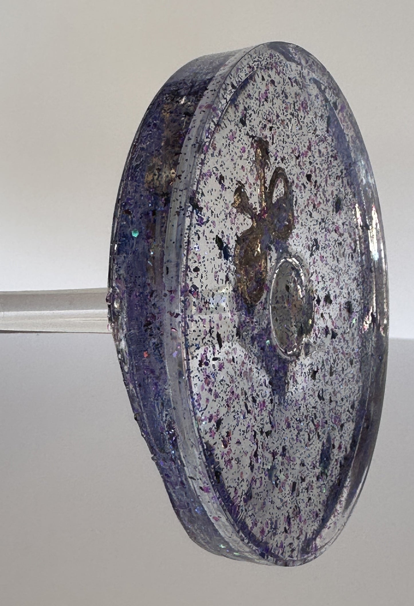 0021 Wine glass 0021 bow in purple