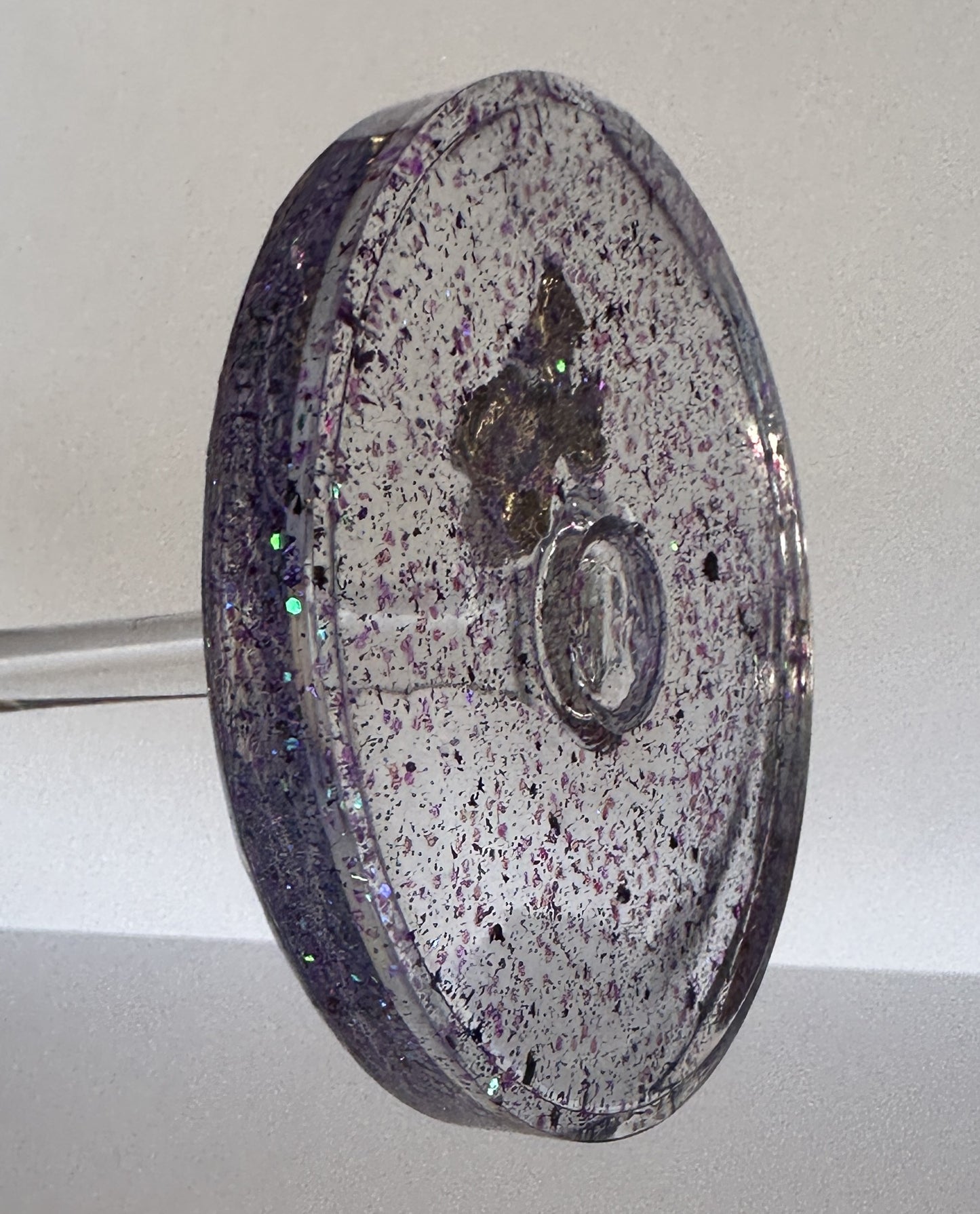 0022 Wine glass bow in purple