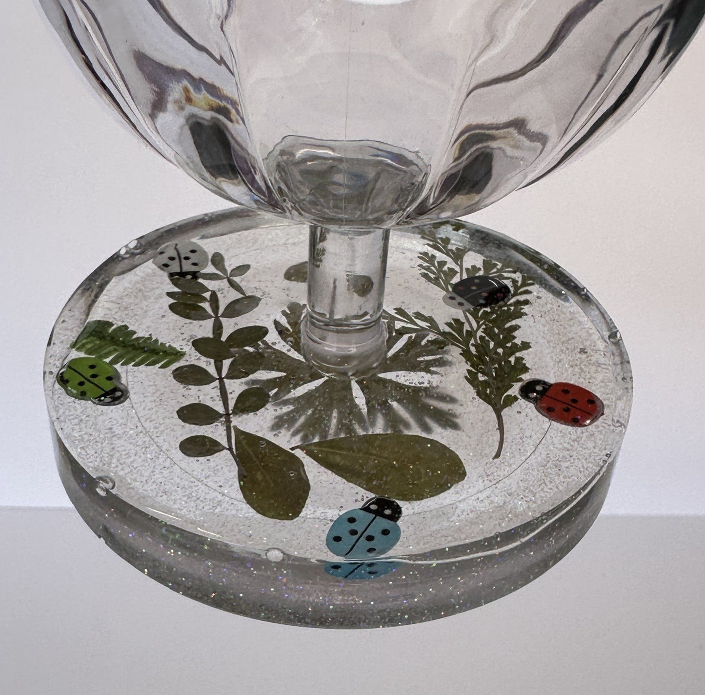 0027 Water glass lady bugs