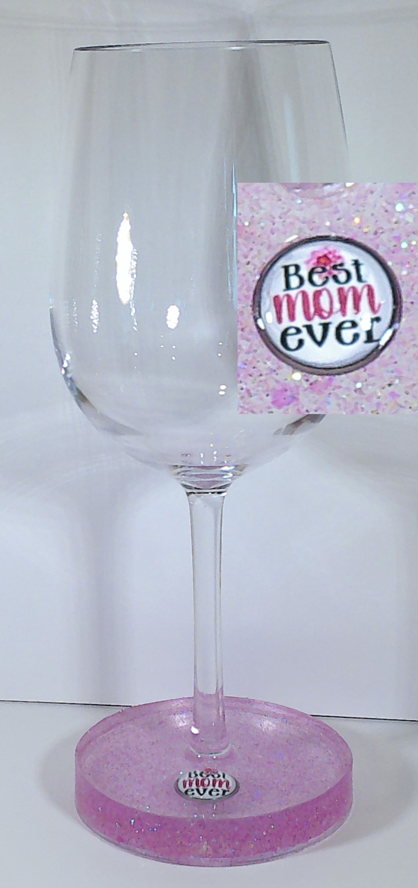 0091 Wine glass "Best Mom Ever"