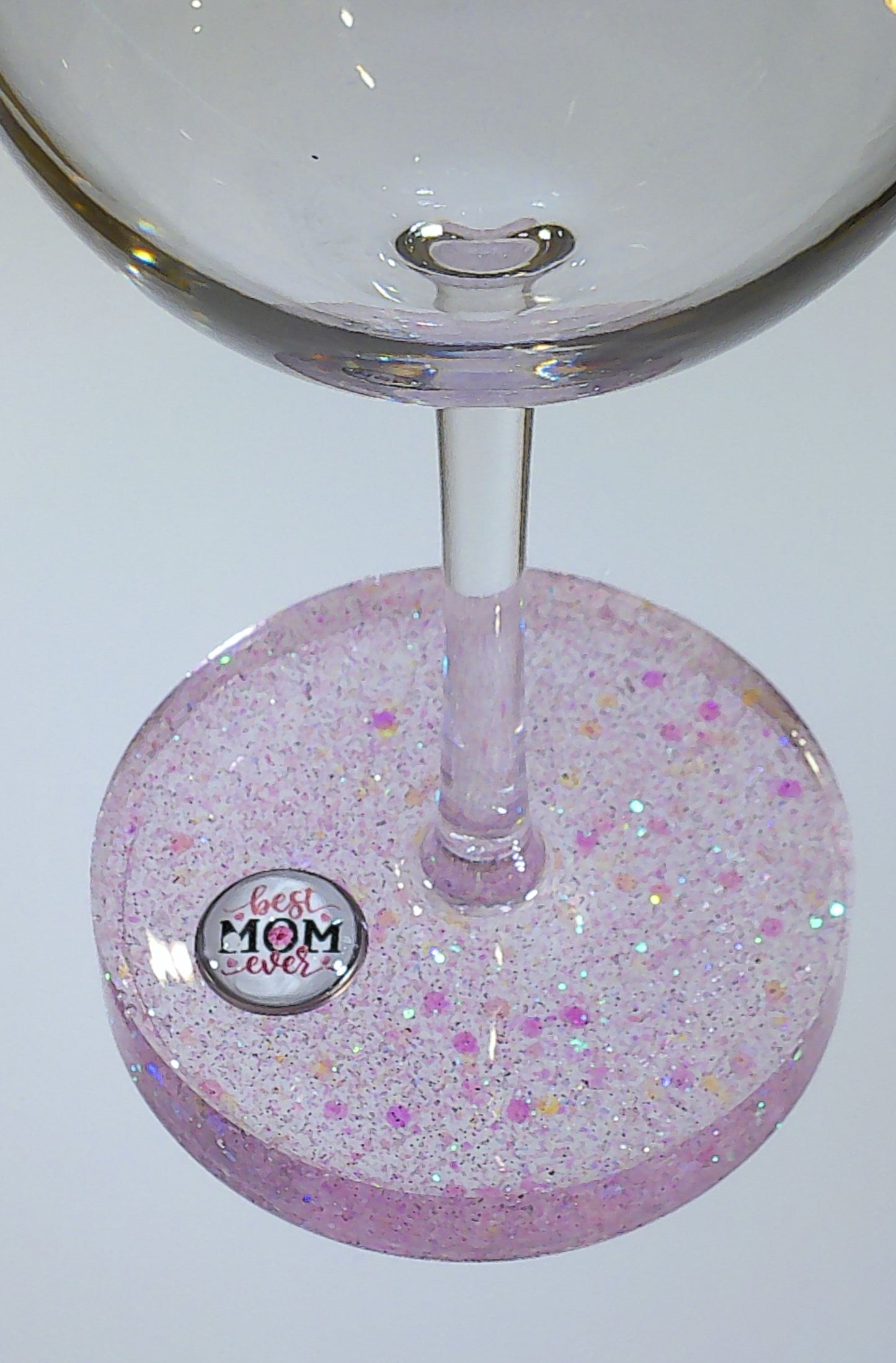 0092 Wine glass "Best Mom Ever"