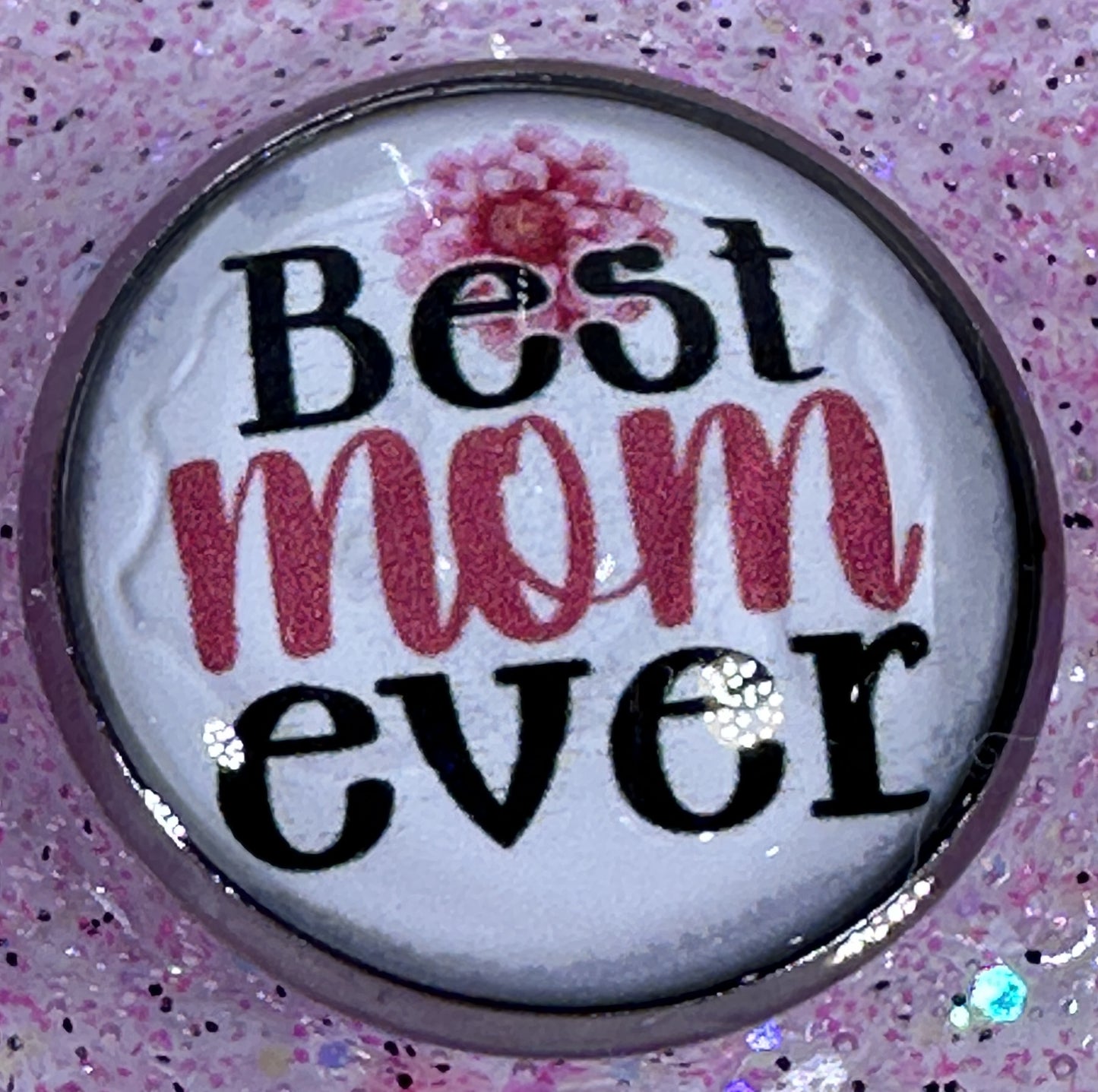 0091 Wine glass "Best Mom Ever"